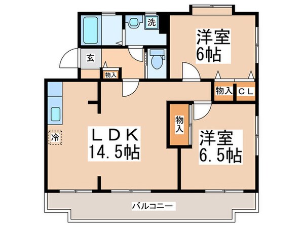 つづきの丘レジデンス弐番館の物件間取画像